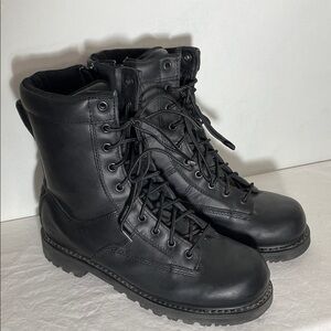 Thorogood Black Leather Side Zip Boots Men’s 9